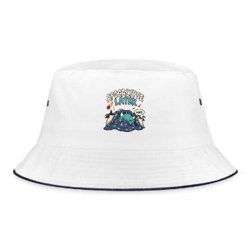 Apokalypse später - Bucket Hat - Weiß/Navy - Vorne