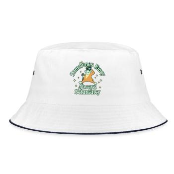 Fancy Schmancy - Bucket Hat - Weiß/Navy - Vorne