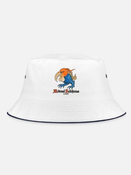 Mittelalterliches Ballchinian (1340) - Bucket Hat - Weiß/Navy