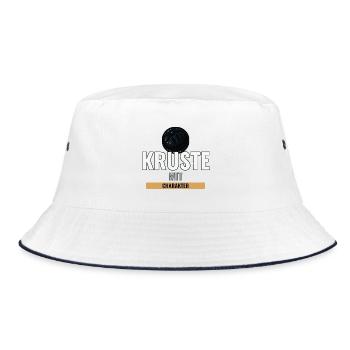 Sauerteigbrot Geschenk für Hobbybäcker mit Stil - Bucket Hat - Weiß/Navy - Vorne