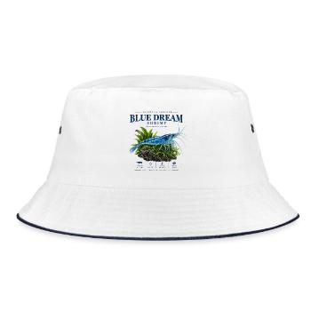 Blue Dream Shrimp - Bucket Hat - Weiß/Navy - Vorne