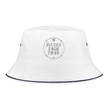 Abschied Pflegefachfrau - Bucket Hat - Weiß/Navy - Vorne