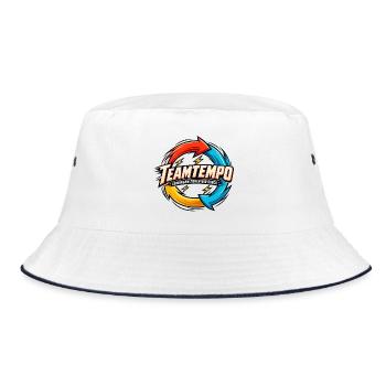 Teamtempo – Gemeinsam ziehen wir durch - Bucket Hat - Weiß/Navy - Vorne