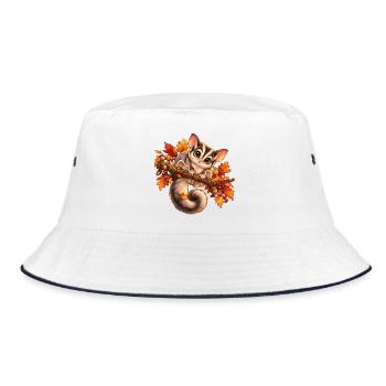 Sugar_Glider - Bucket Hat - Weiß/Navy - Vorne