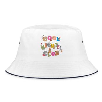 Wichteln Advent  - Bucket Hat - Weiß/Navy - Vorne