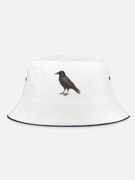 Black Crow - Bucket Hat - Weiß/Navy