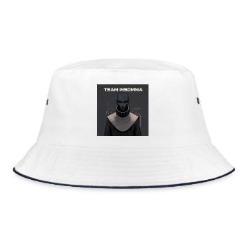 Team Insomnia Dunkle Robe Vision - Bucket Hat - Weiß/Navy - Vorne