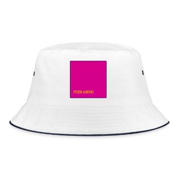 Feierabend - Bucket Hat - Weiß/Navy - Vorne