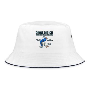  JUDO - Bucket Hat - Weiß/Navy - Vorne