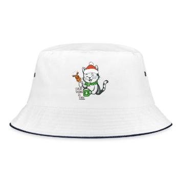 Nikolaus  - Bucket Hat - Weiß/Navy - Vorne