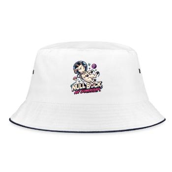 Null Bock auf Schwerkraft - Bucket Hat - Weiß/Navy - Vorne