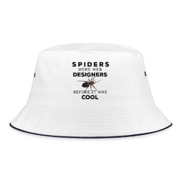 Nothing to fear but fear itself - Spinnen Angst - Bucket Hat - Weiß/Navy - Vorne