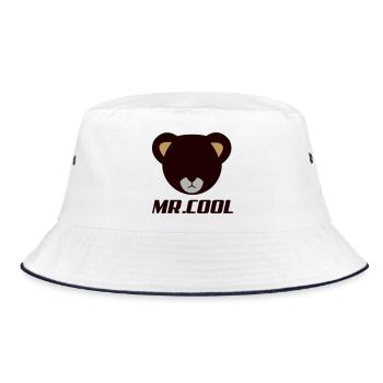 Bärenkopf Logo MR Lodol - Bucket Hat - Weiß/Navy - Vorne