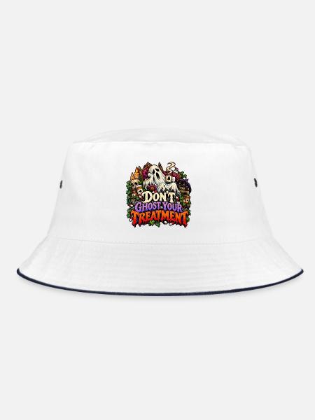 Unheimliche Geisterbehandlung - Bucket Hat - Weiß/Navy