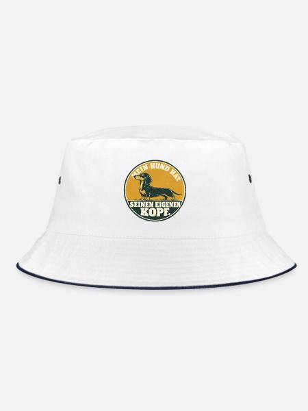 Dackel - Die haben richtig Persönlichkeit - Bucket Hat - Weiß/Navy