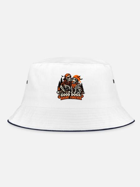 Gute Hunde spuken ewig - Bucket Hat - Weiß/Navy