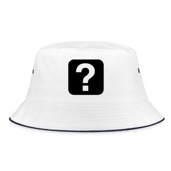 Hilfe - Help - Bucket Hat - Weiß/Navy - Vorne