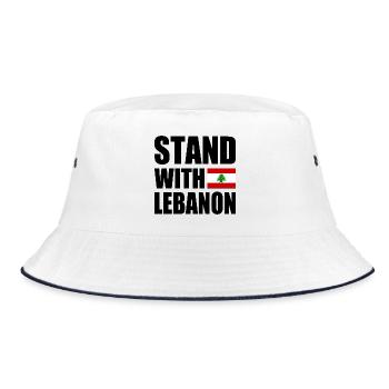 STAND WITH LEBANON - Bob - blanc/marine - Devant
