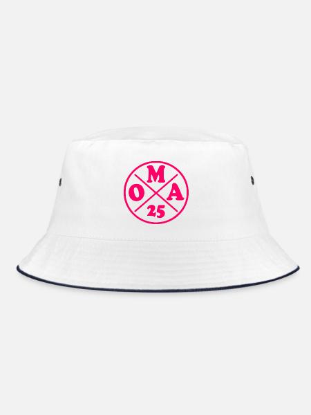 Grandma 2025 - Bucket Hat - white/navy - Front