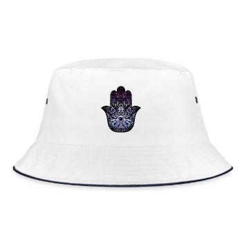 Hamsa cosmique - Bob - blanc/marine - Devant
