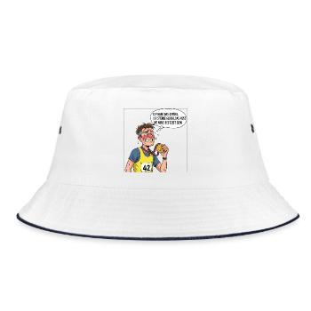 The new best time - Bucket Hat - white/navy - Front