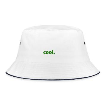 cool. - Bucket Hat - white/navy - Front
