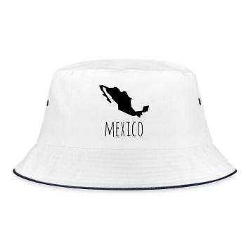mexico - Bucket Hat - Weiß/Navy - Vorne