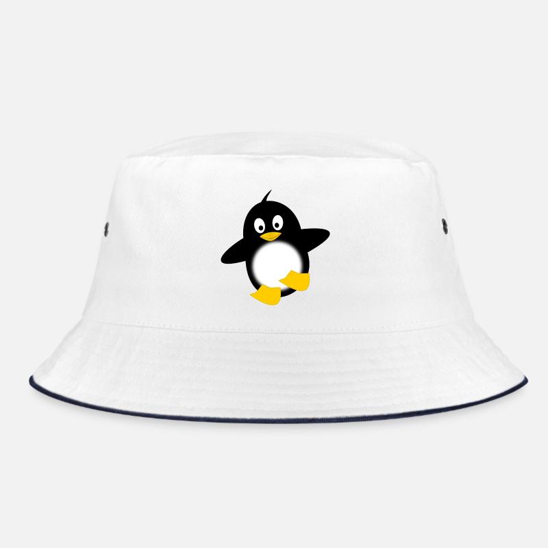 Penguin Glow Belly Cartoon Bucket Hat
