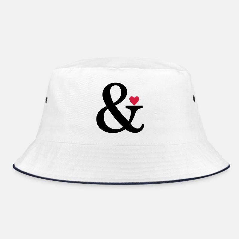 Ampersand Herz - Liebe Geschenk Zeichen der Liebe Bucket Hat
