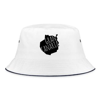 Gran Canaria - Bucket Hat - Weiß/Navy - Vorne