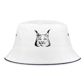 lynx - Bucket Hat - white/navy - Front