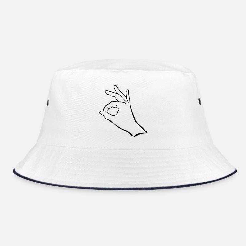hand zeichen finger Bucket Hat