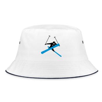 Ski acrobatique - Bob - blanc/marine - Devant