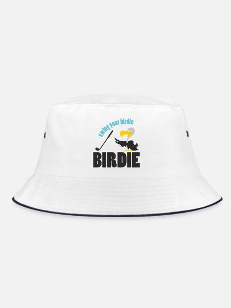 golfing - Bucket Hat - white/navy - Front