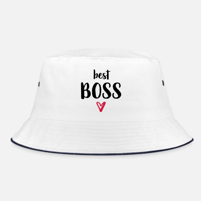 best boss heart gift boss Bucket Hat