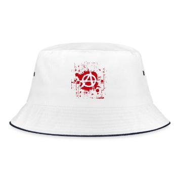 anarchy - Bucket Hat - white/navy - Front