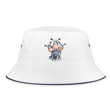 Trois Zèbres doux - Bob - blanc/marine - Devant