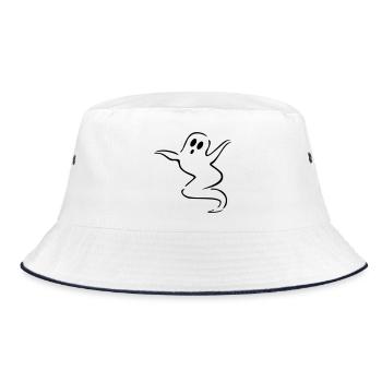 ghost - Bucket Hat - white/navy - Front