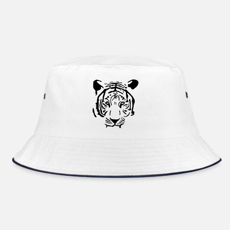 Weißer Tiger Bucket Hat