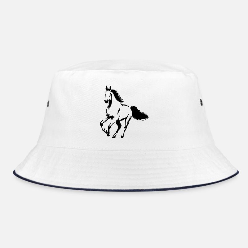stallion - mare - foal - horse Bucket Hat