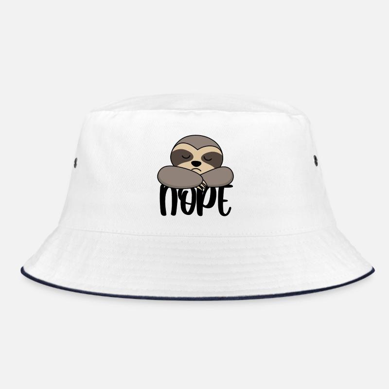 Faultier Nope Bucket Hat