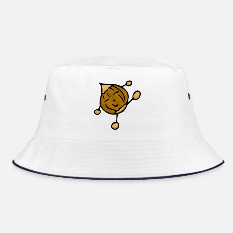 Nut hazelnut funny cool positive food Bucket Hat