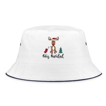 Espagnol de Noël - Bob - blanc/marine - Devant