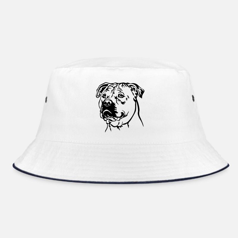 Perro Dogo Mallorquin Kopf Bucket Hat