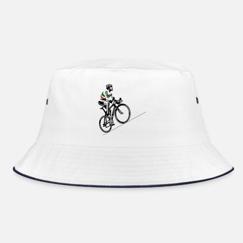 Cycliste avec drapeau italien Bob