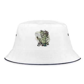 Daddys enemy - Bucket Hat - Weiß/Navy - Vorne