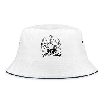Suppression de l’arrêt des gestes de la main - Bob - blanc/marine - Devant