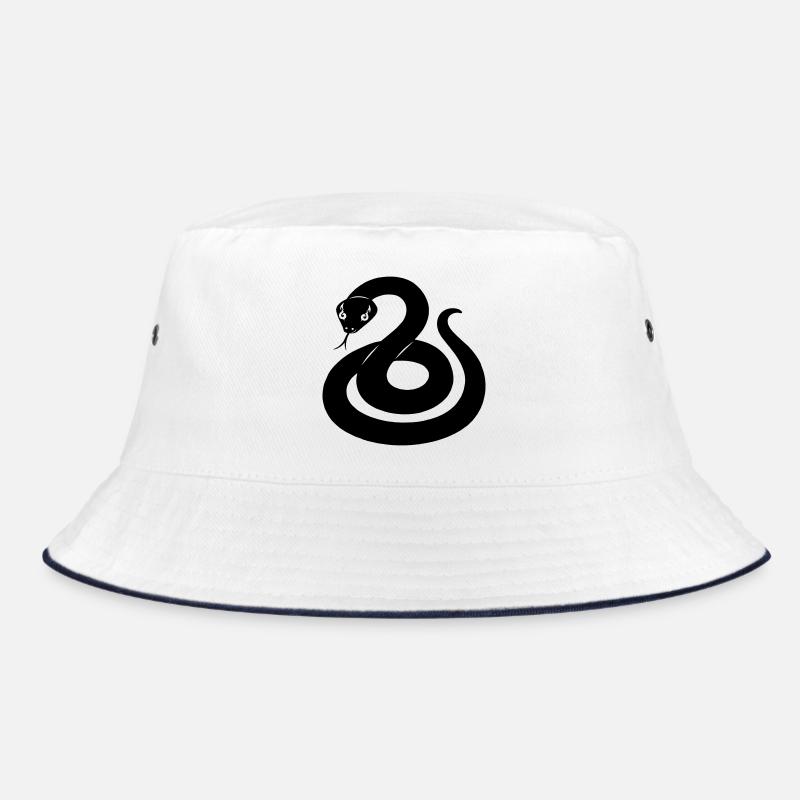 Schlangenschattenfigur aus dem chinesischen Tierkreis Bucket Hat
