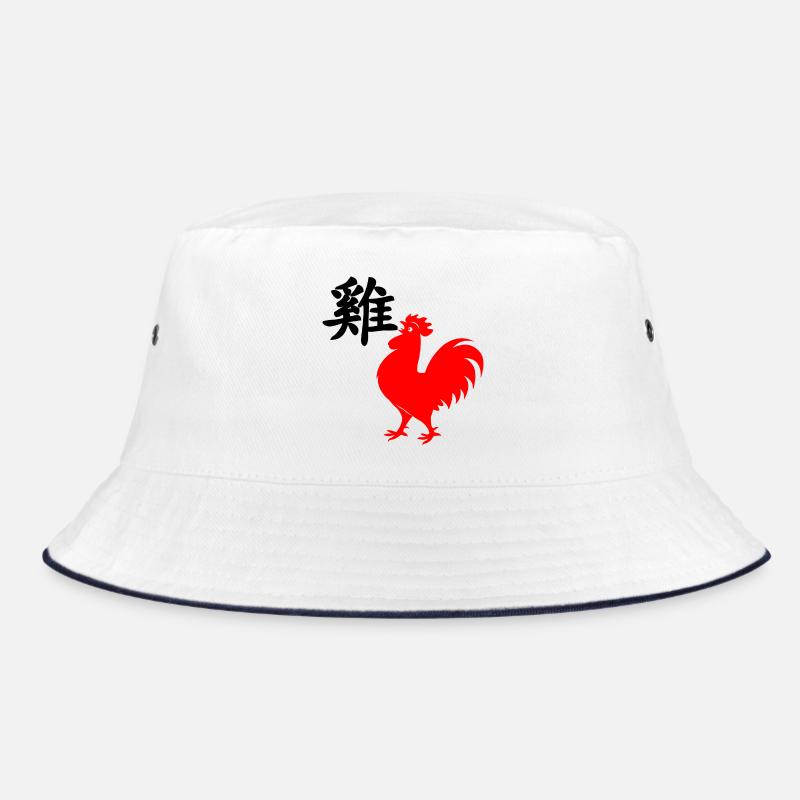 Coq de caractère chinois avec image de coq rouge, Bob