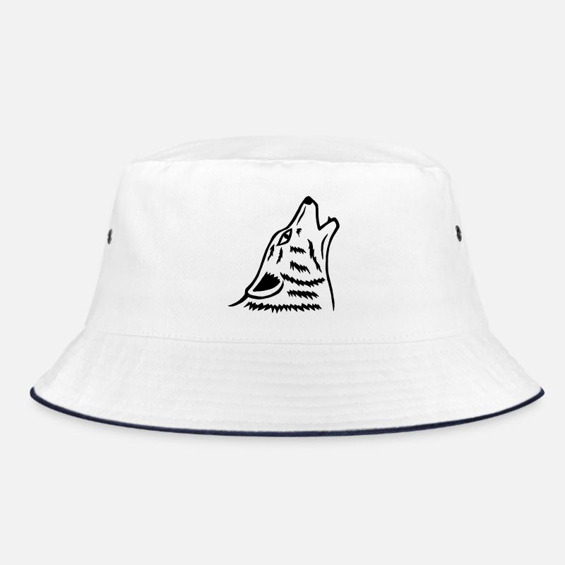 Das Heulen des schwarzen Wolfes Bucket Hat